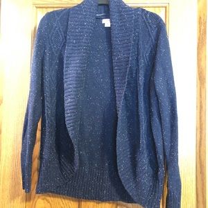 Navy speckled cardigan